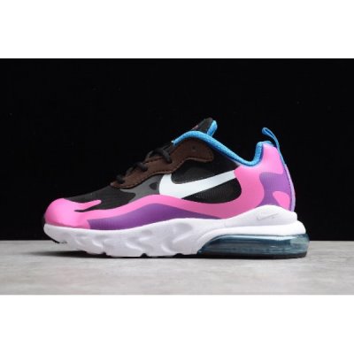 Nike Çocuk Air Max 270 React Siyah / Pembe / Mor Koşu Ayakkabısı Türkiye - 1MD4F9QS